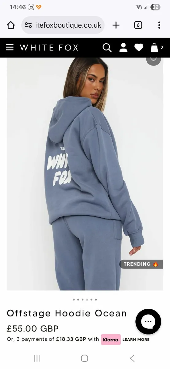 Genuine white fox hoodie - Image 2