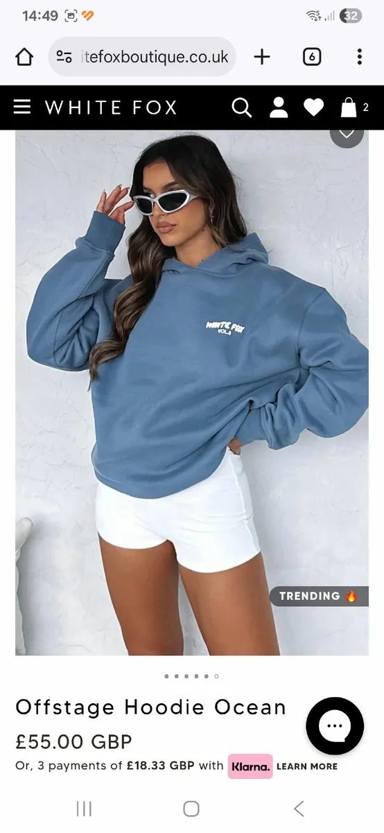 Genuine white fox hoodie - Image 3