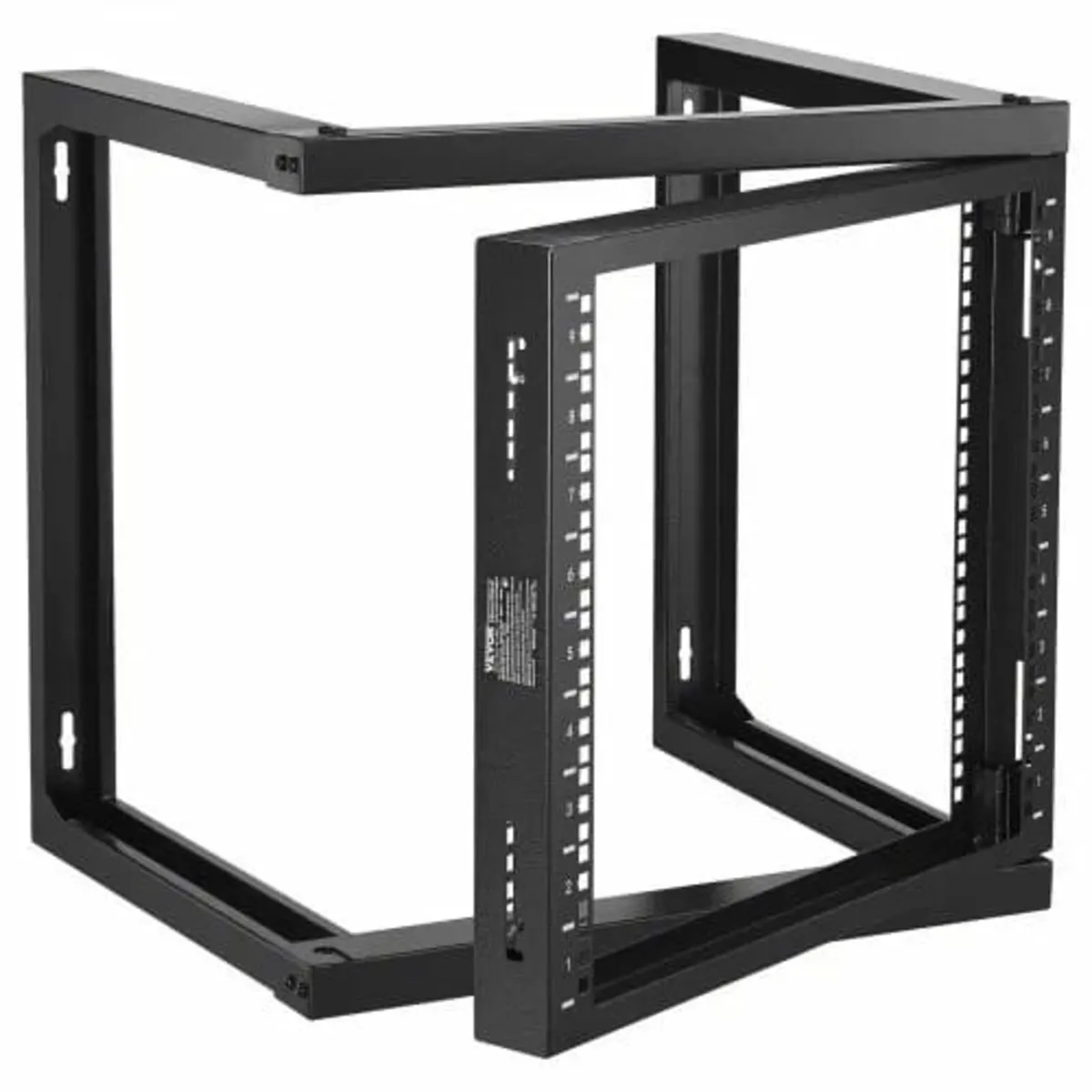 9U Wall Mount Rack 150 lbs/68.04 kg Open Frame Ser - Image 1