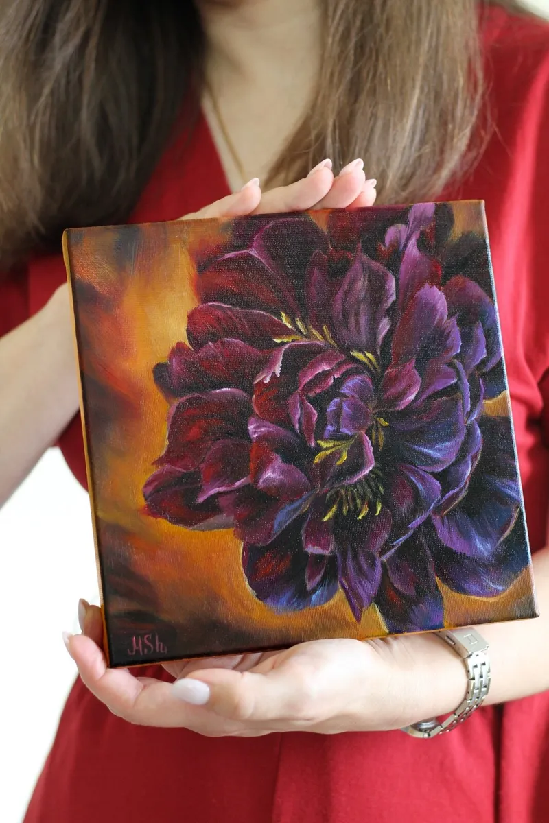 Oil painting gift flowers - Image 1