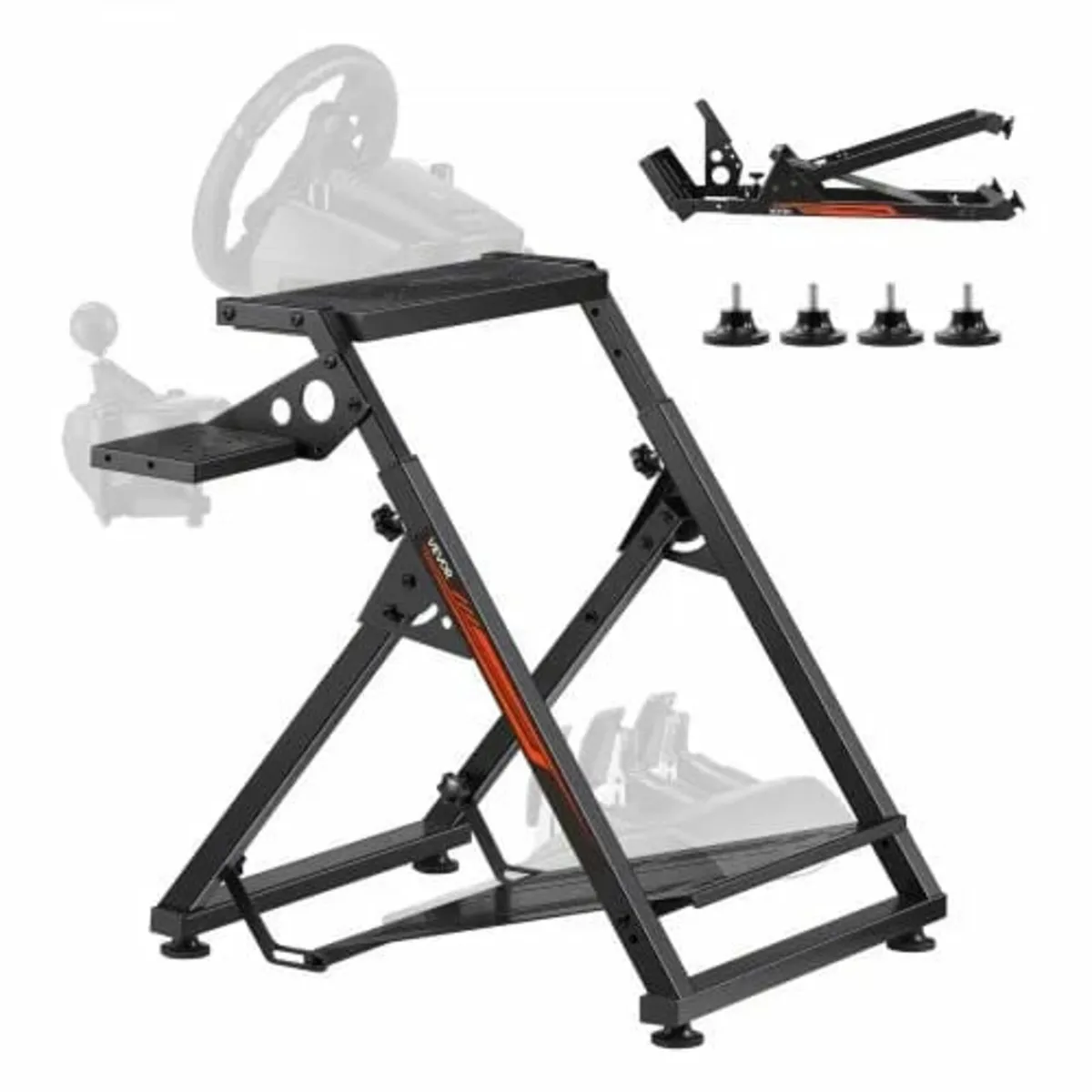 Racing Wheel Stand, Adjustable & Foldable Simulato - Image 1