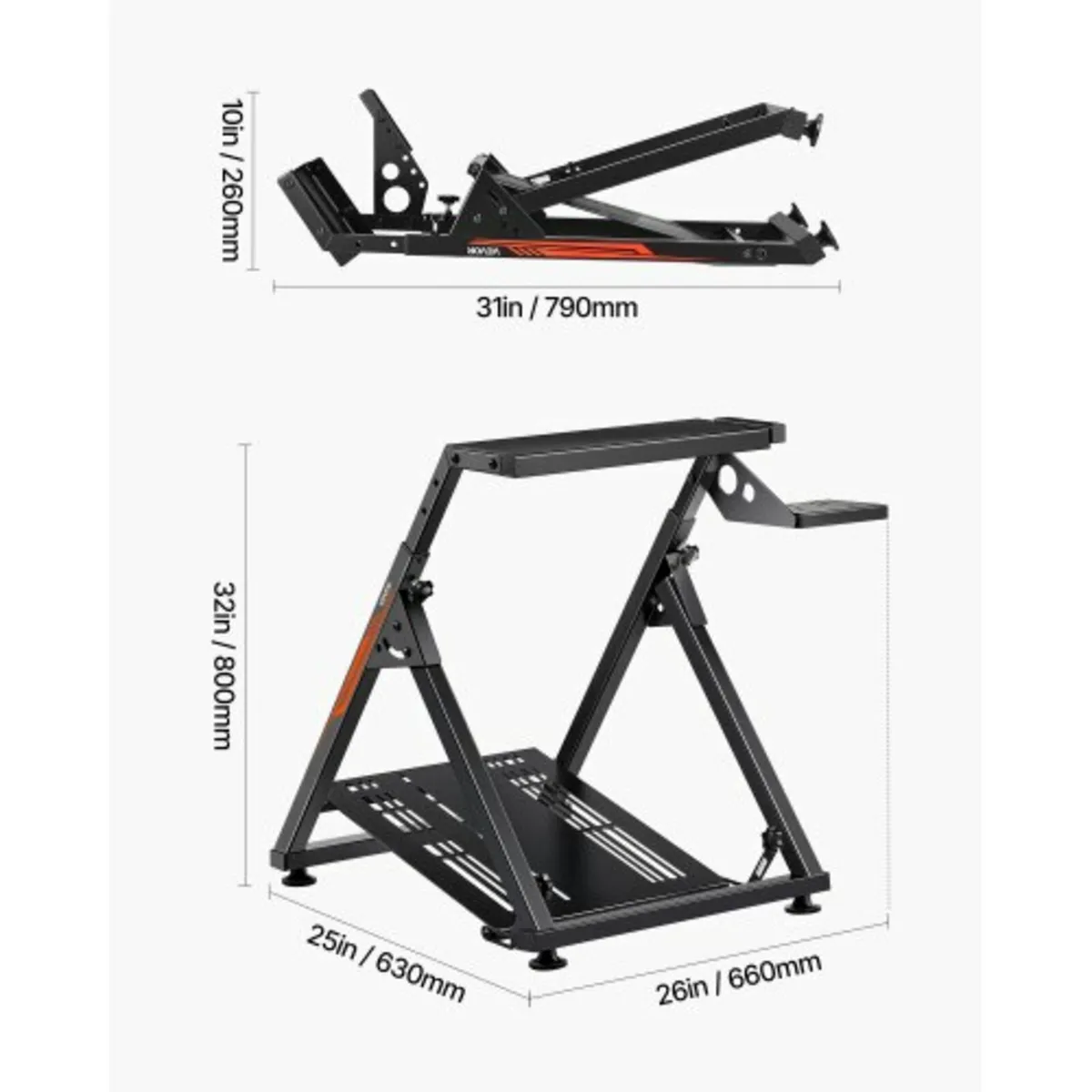 Racing Wheel Stand, Adjustable & Foldable Simulato - Image 2
