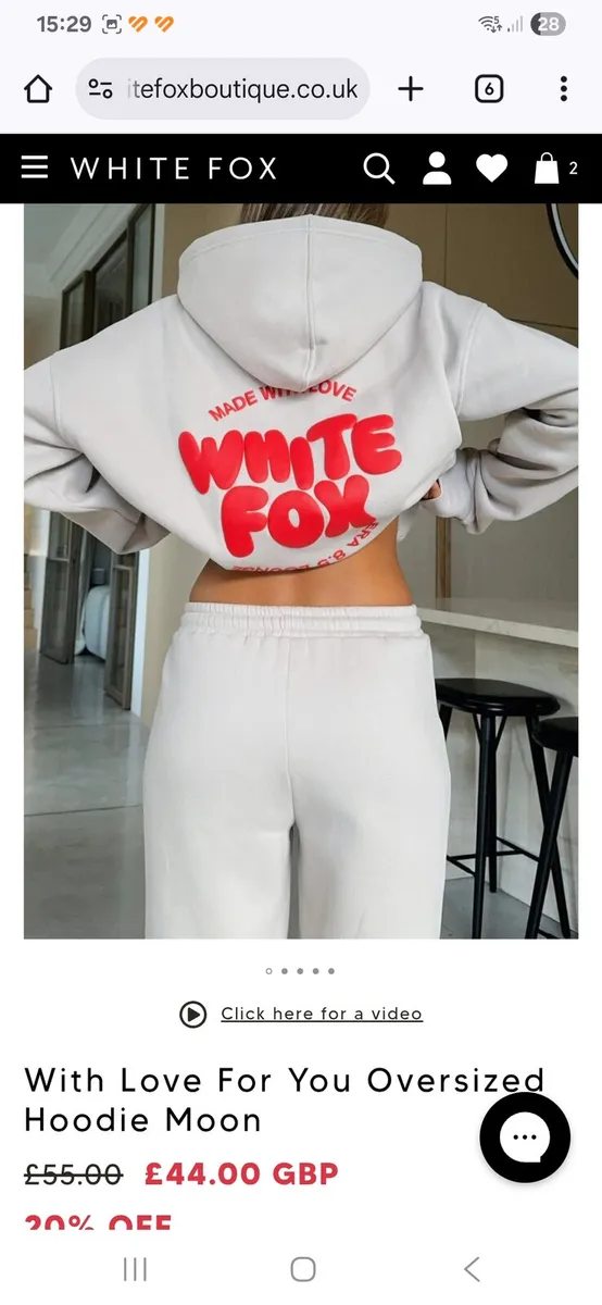 White Fox Genuine hoodie Brand new - Image 1