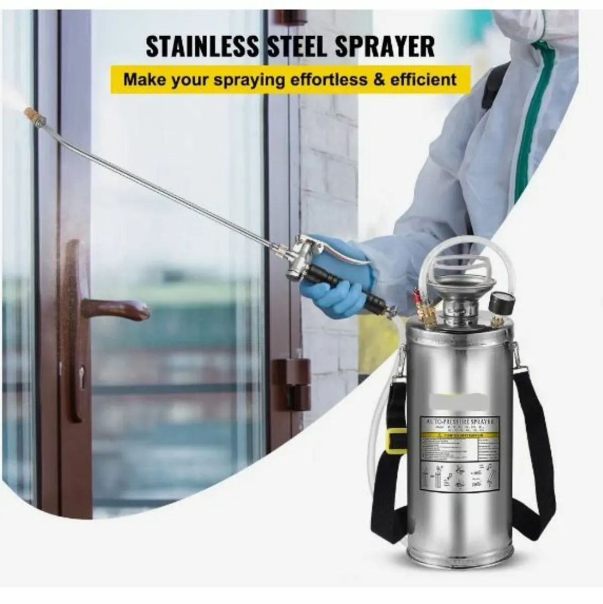 Stainless Steel Sprayer 8L - Image 2