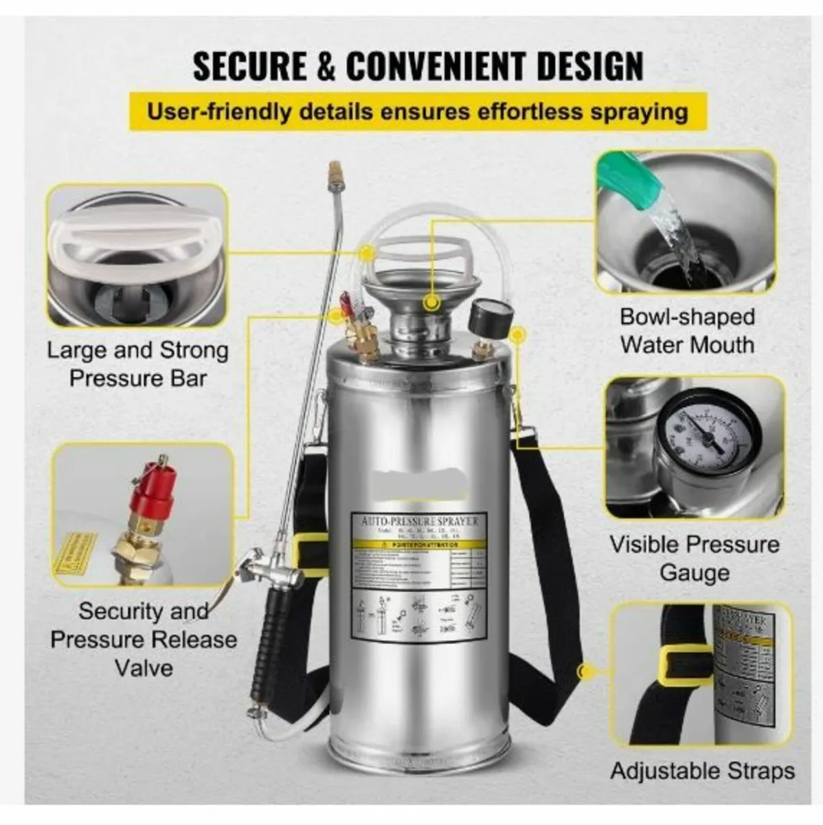 Stainless Steel Sprayer 8L - Image 4