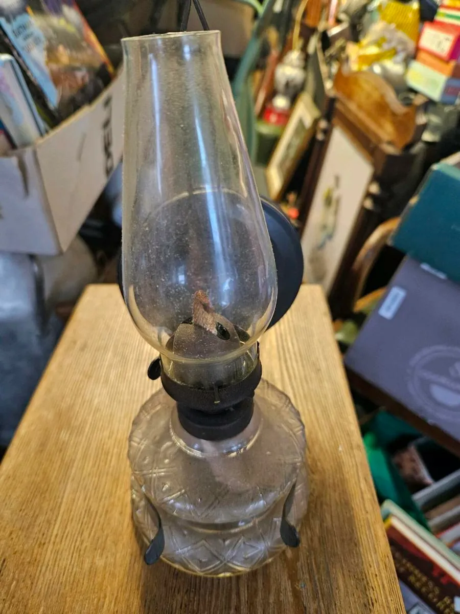 Vintage Antique Oil Lamp - Image 2