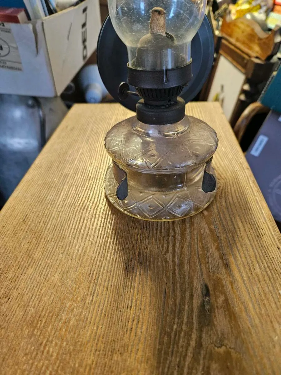 Vintage Antique Oil Lamp - Image 3