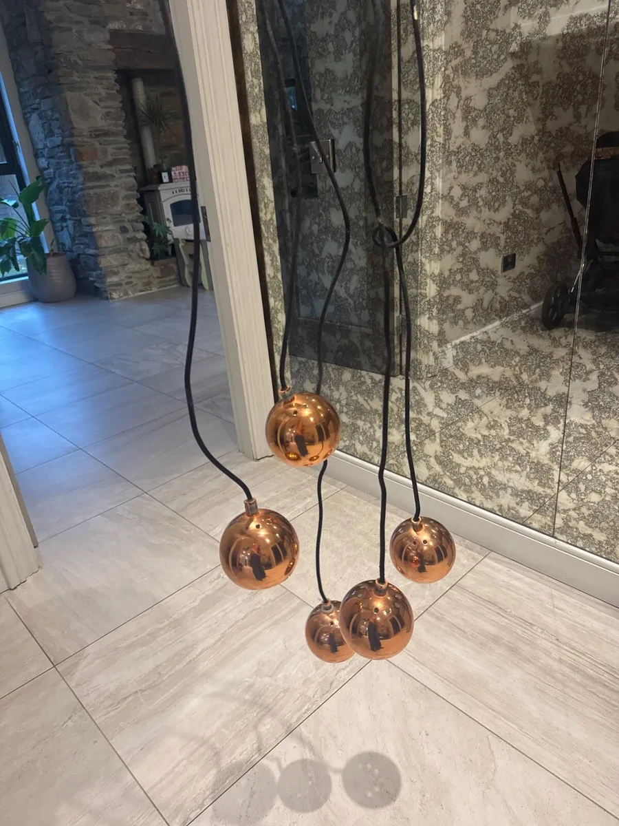 Copper ceiling lights - Image 1