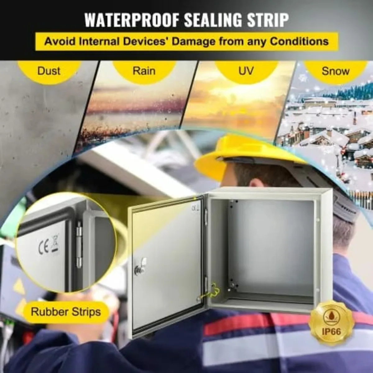 NEMA Steel Enclosure, 40x40x20 cm NEMA 4X Steel El - Image 4