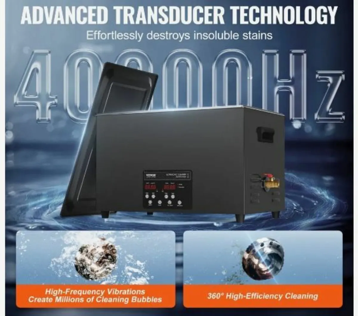 30L Sonic Cleaner, 600W Digital Ultrasonic - Image 2