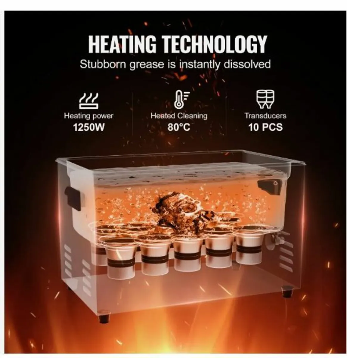 30L Sonic Cleaner, 600W Digital Ultrasonic - Image 3