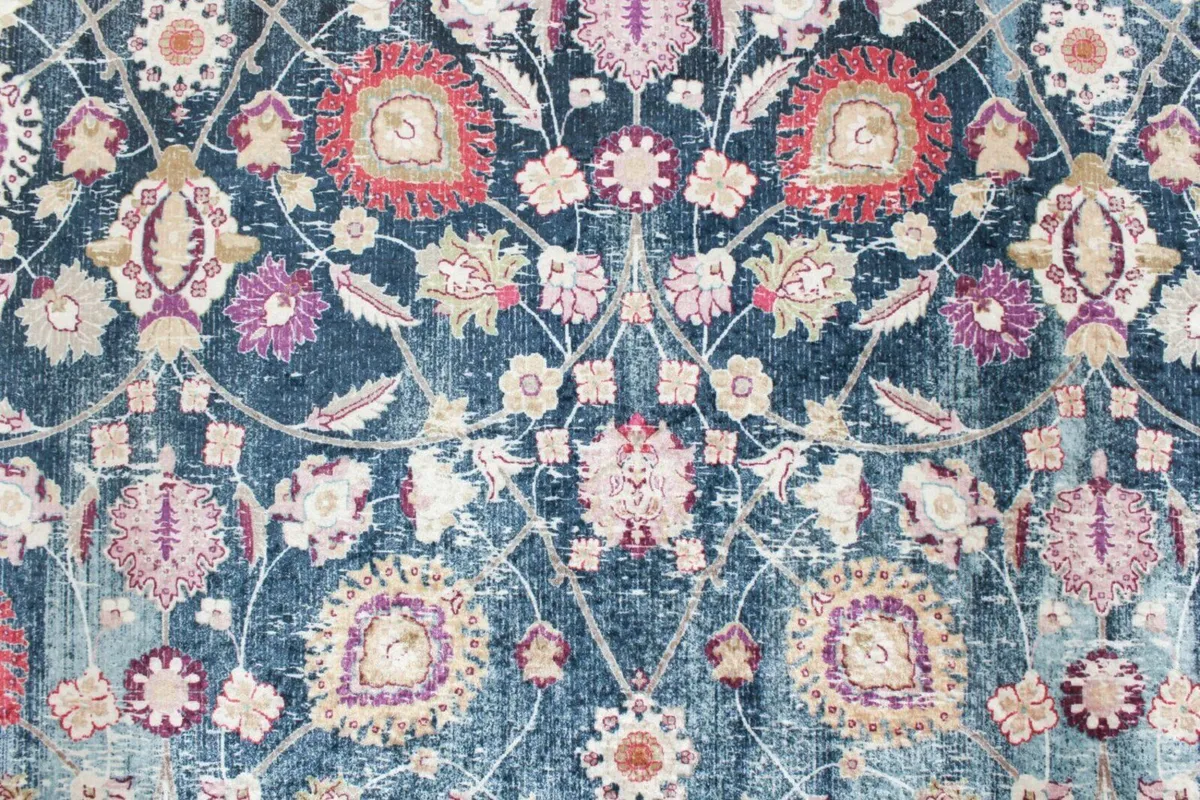 Vibrant Turkish Square Rug - Image 3