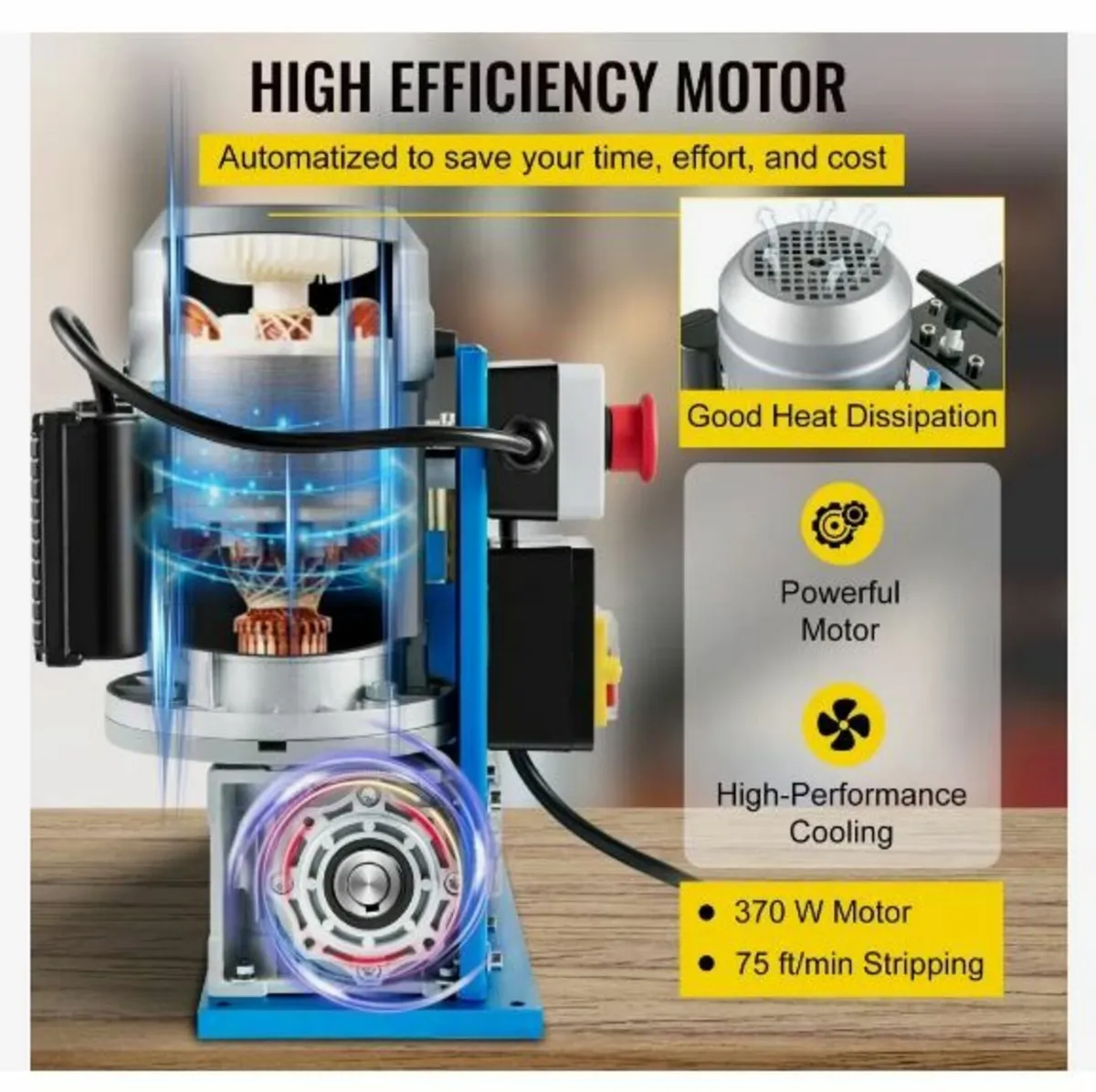 Electric Wire Stripping Machine, 1.5-38 mm - Image 3