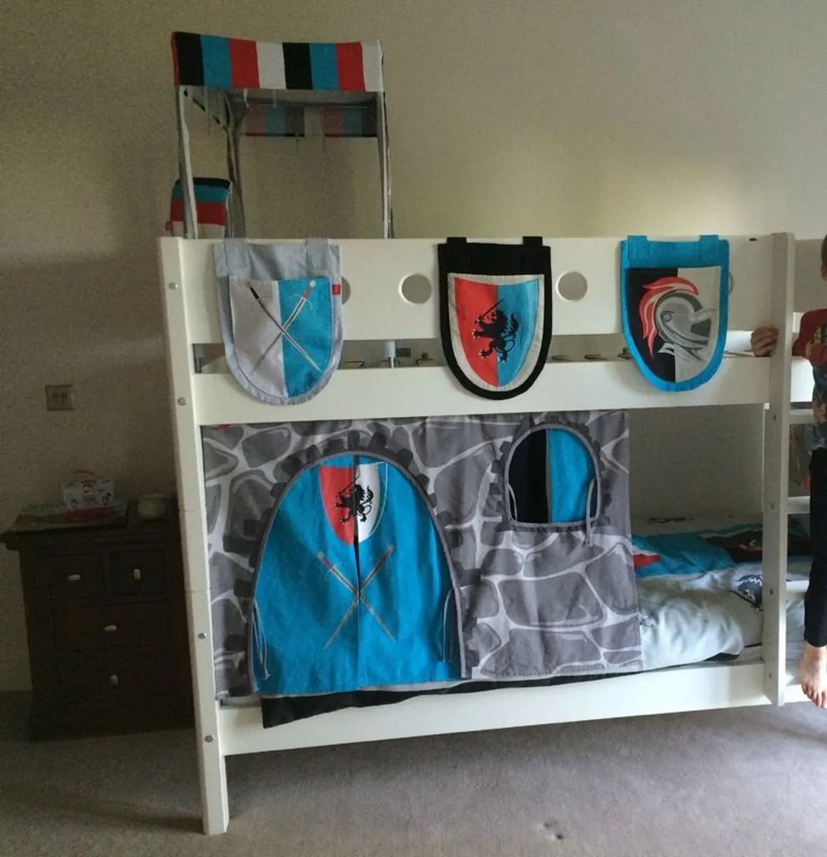 Flexa Bunk Beds with Ladder & Safety Rail -White -380.00 ono in Cork & can deliver - Image 2