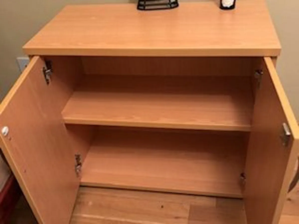 office desk and filing cabinet - Image 3