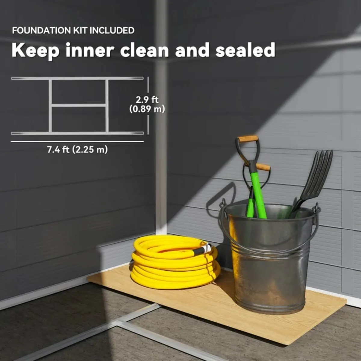 179 x 120cm Temporary Garden Shed, with Accessorie - Image 3