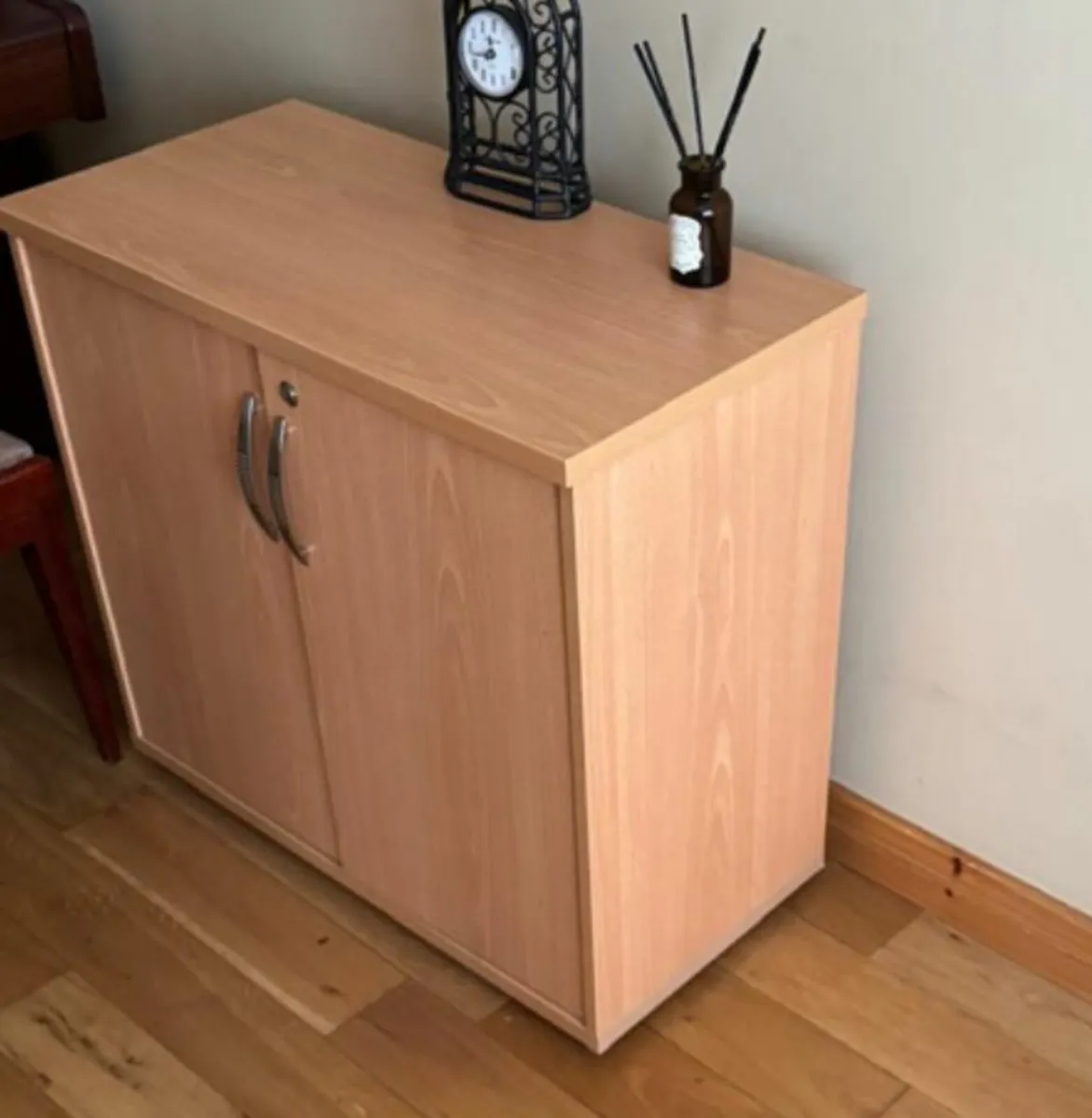 office desk and filing cabinet - Image 2