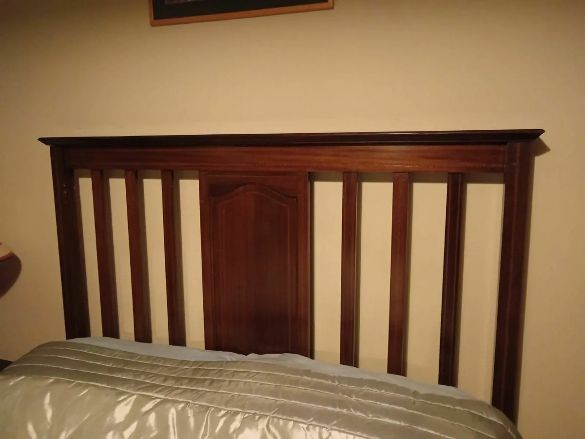 Antique Mahogany Bed - Image 2