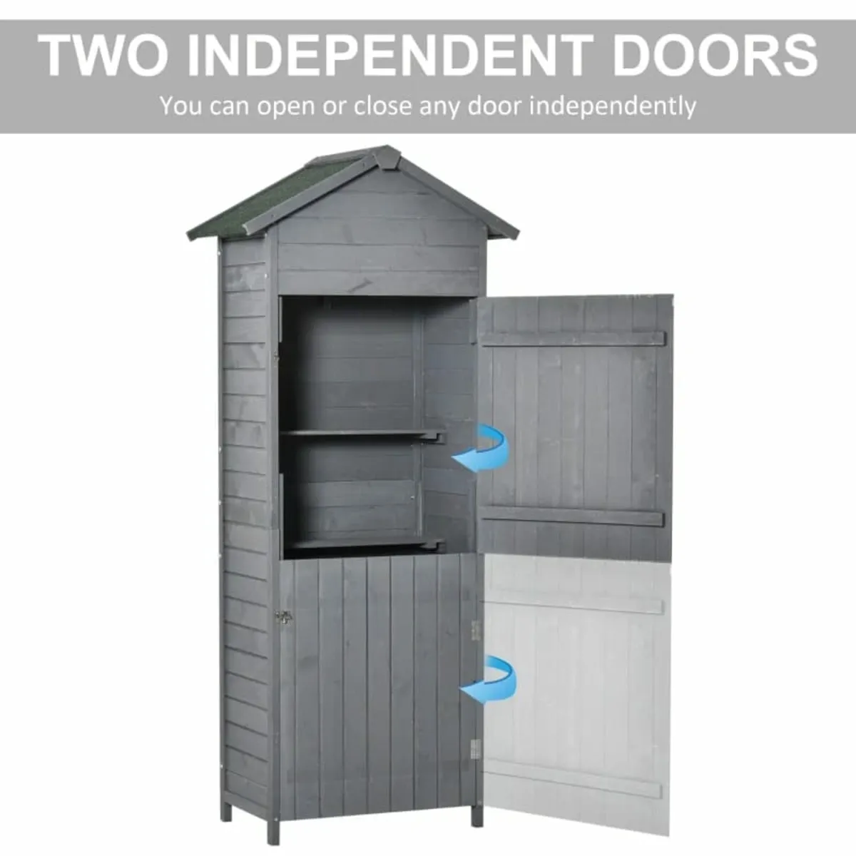 Wooden Garden Storage Shed Utility Gardener Cabine - Image 4