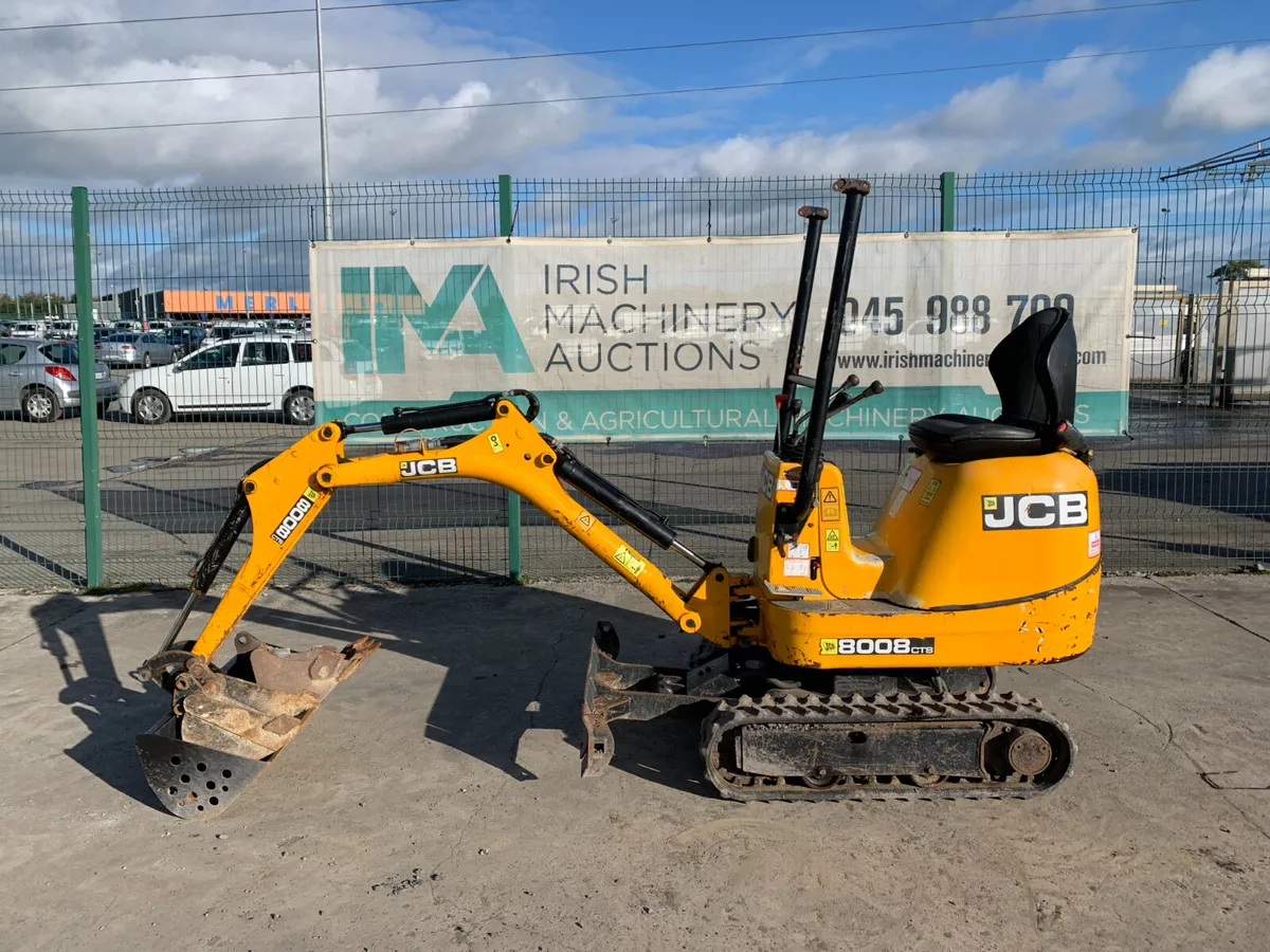 BID ONLINE NOW - 2018 JCB 8008CTS MINI EXCAVATOR - Image 3