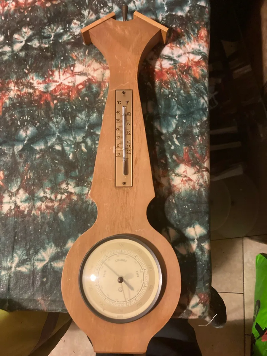 Pine barometer free postage - Image 1