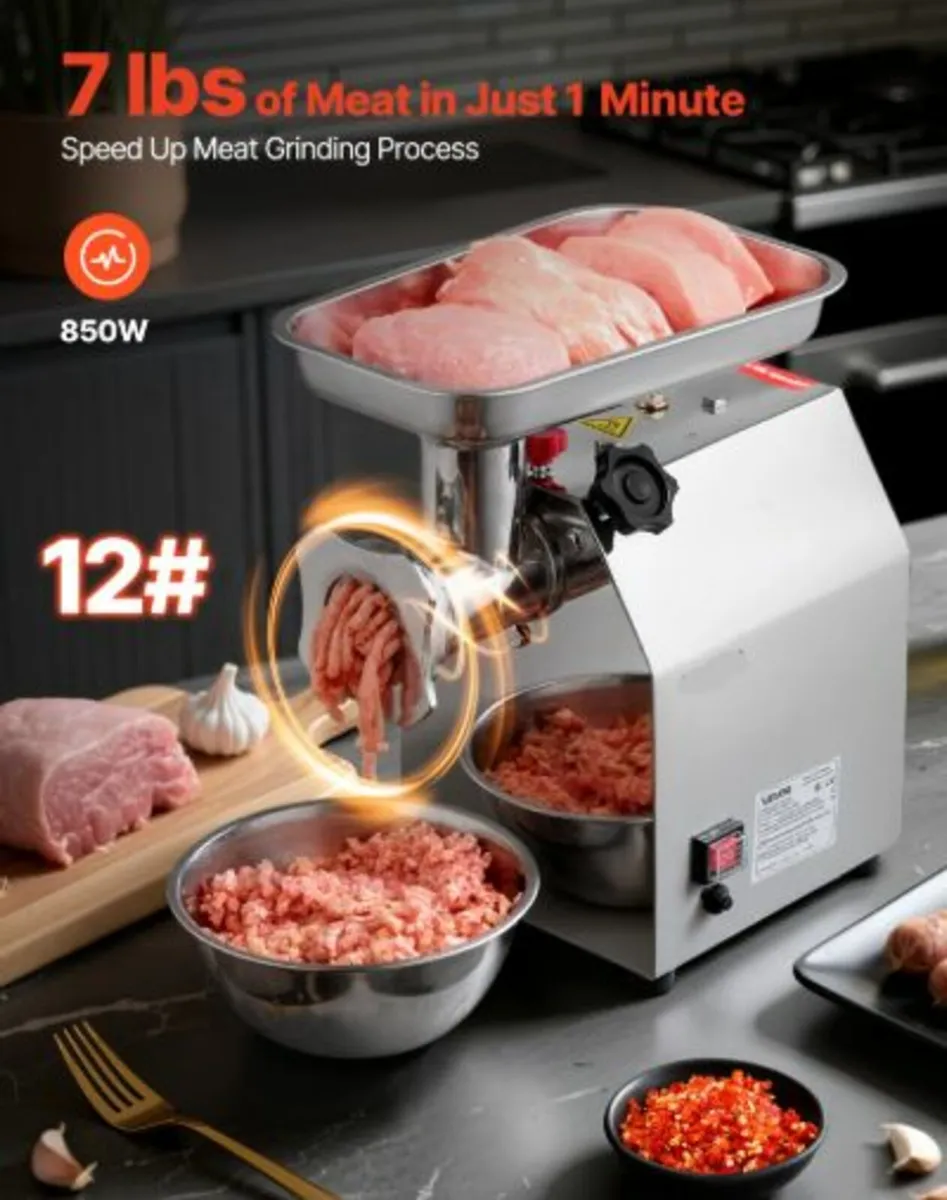 Commercial Electric Meat Grinder3.2kg/min Capacity - Image 2