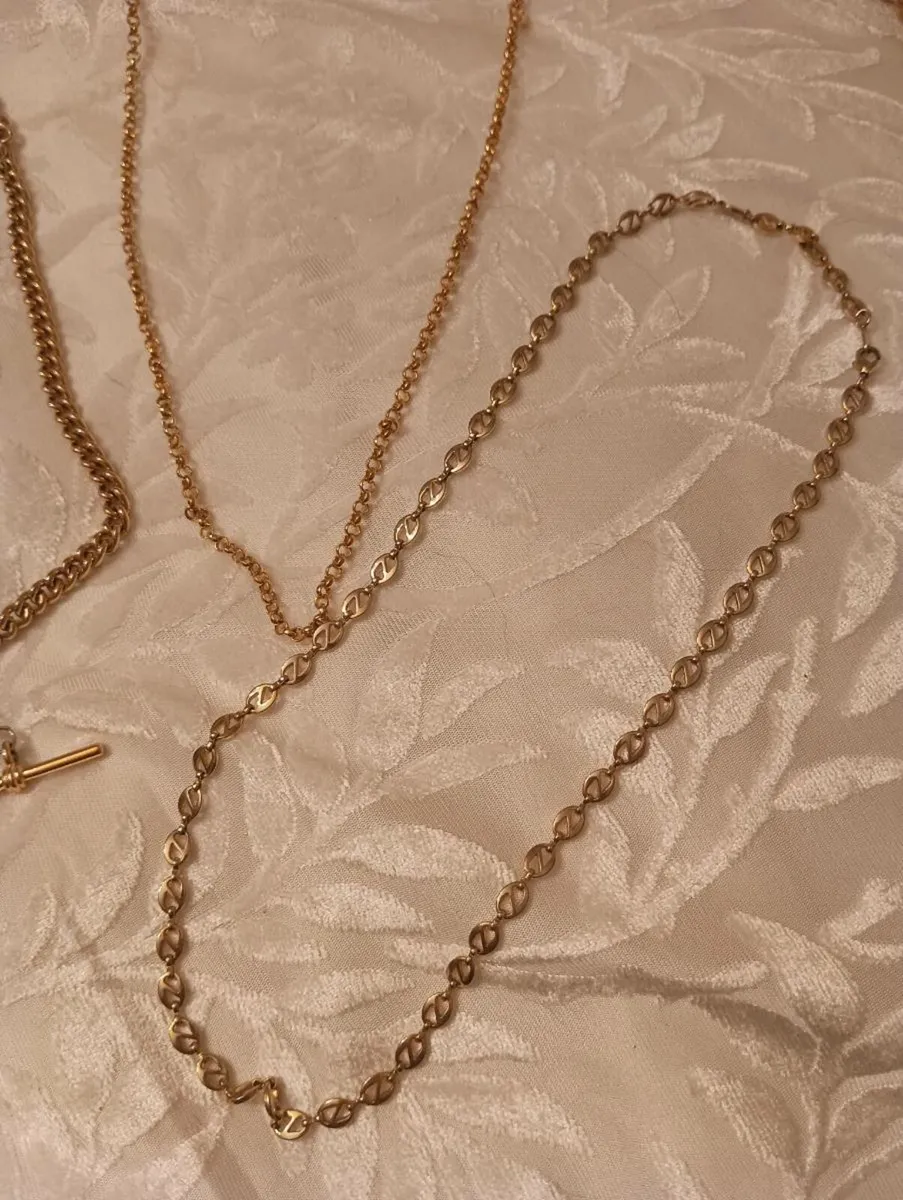 Gold plated necklaces,post for prices perfect con. - Image 3