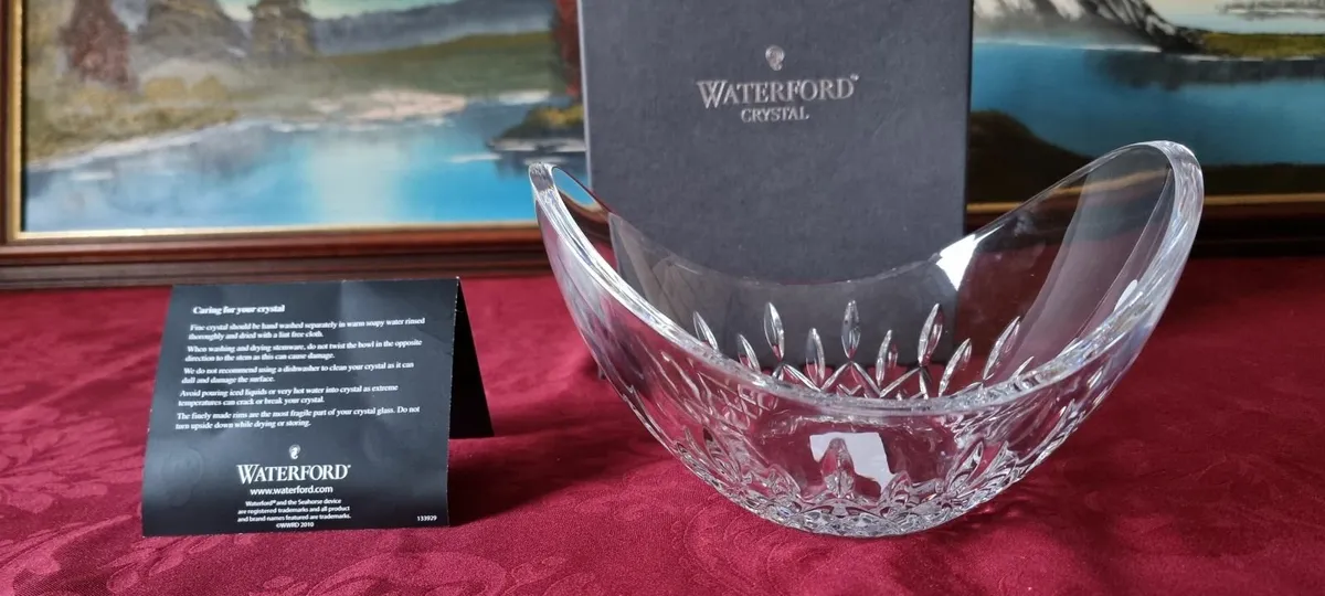 NewInBox Waterford Crystal Lismore 9" Ellipse Bowl - Image 1