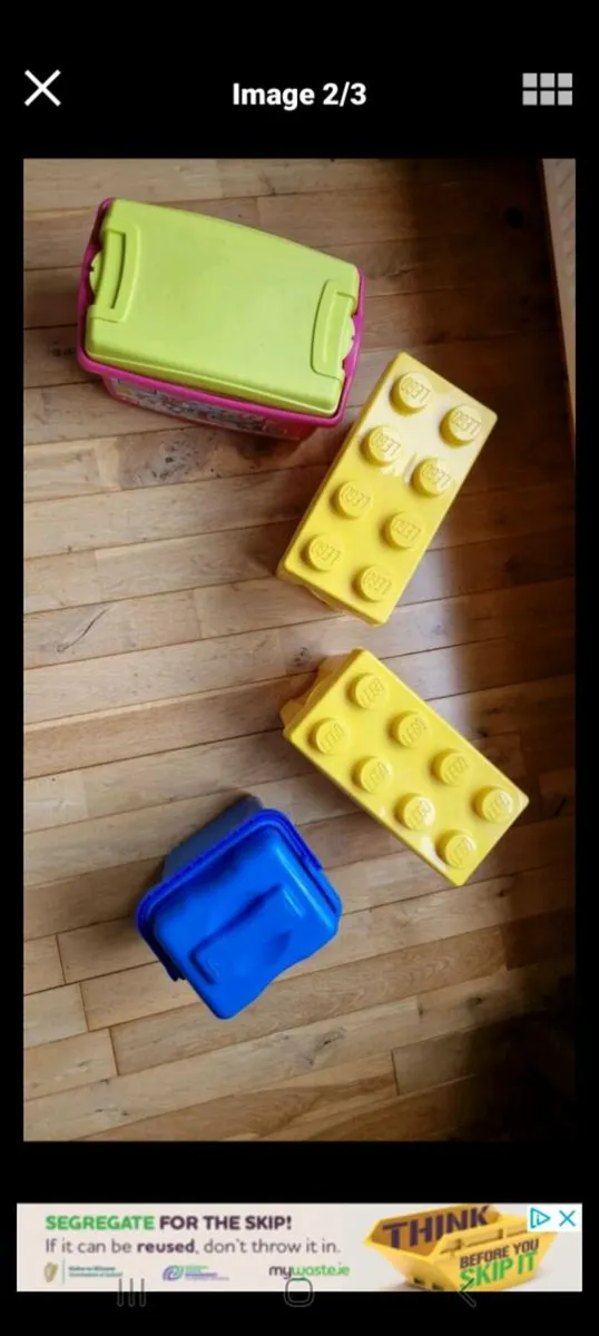 4 lego storage containers - Image 2