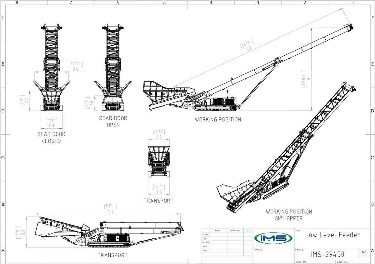 NEW IMS LOW FEED STACKER CONVEYOR FOR SALE - Image 1
