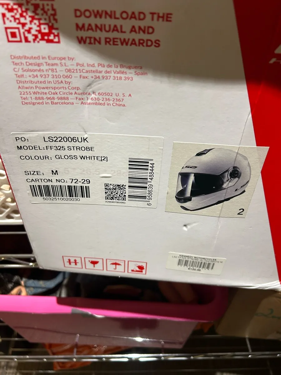 Motorcycle Helmets LS2 x 2 (L and M) - Image 2