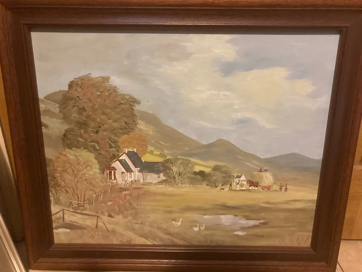 Oil painting free postage - Image 1