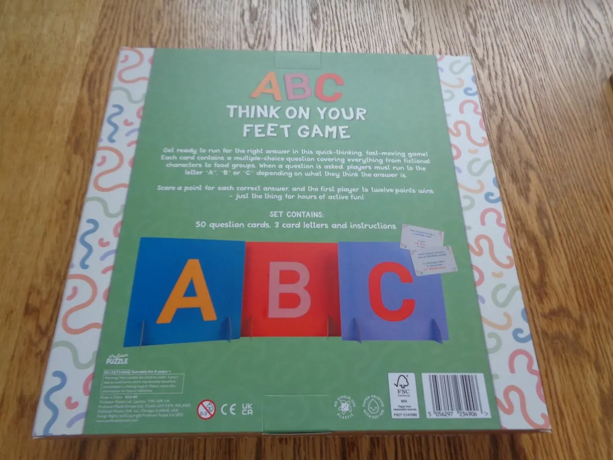 ABC Think On Your Feet Game for Sale - Image 2