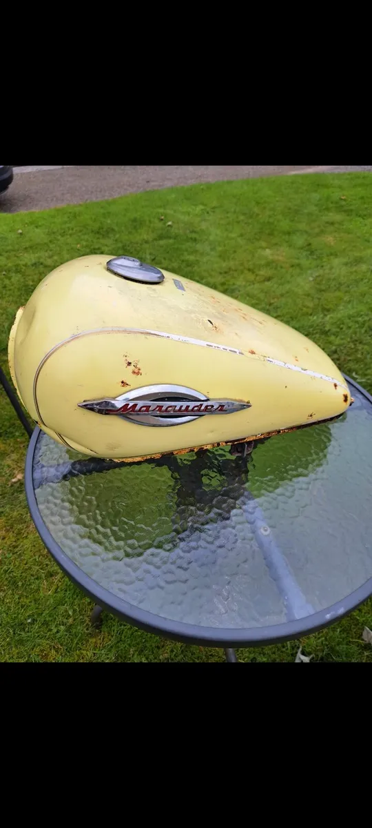 Old motor cycle fuell tank