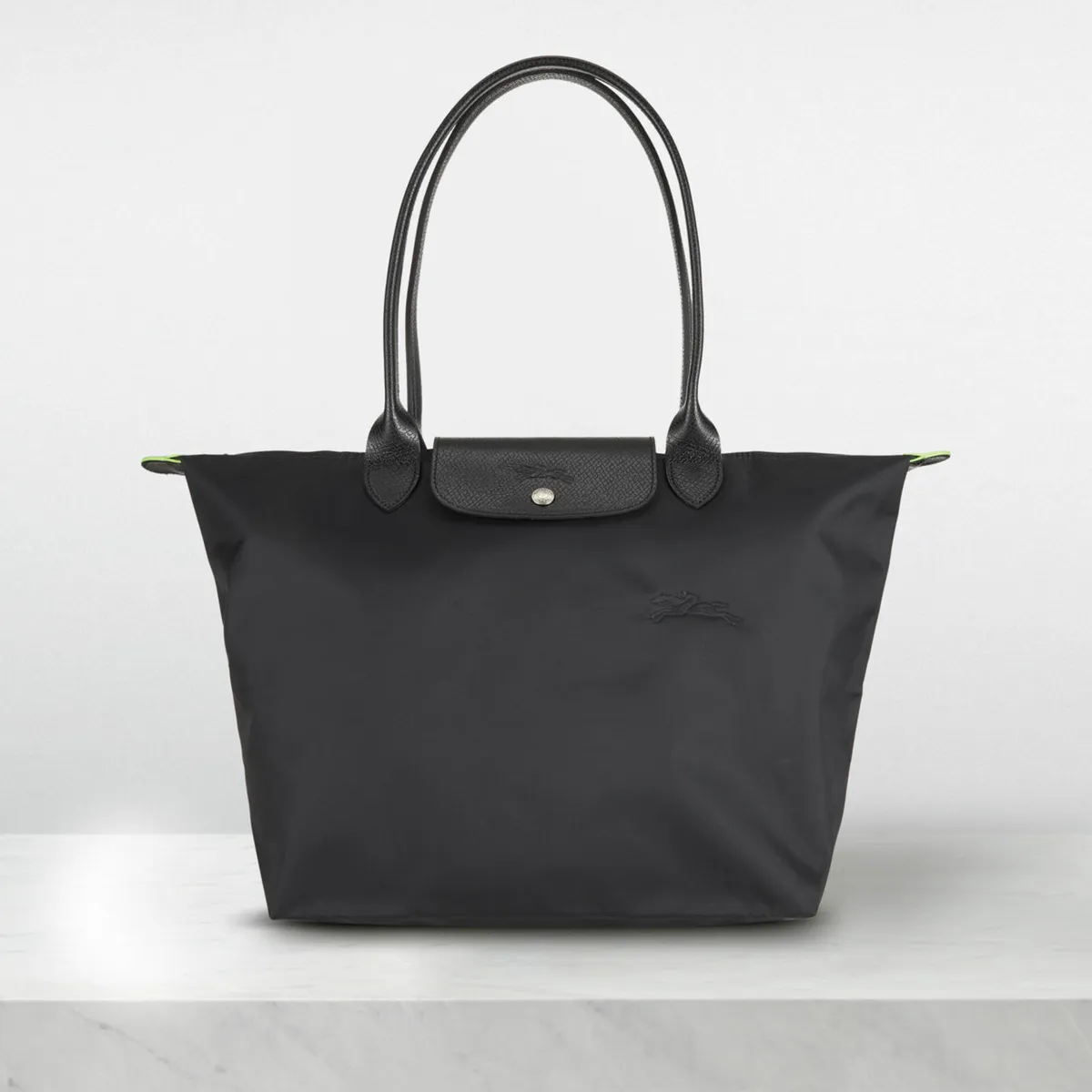 Longchamp® Le Pliage Black Travel Tote Bag Large - Image 1