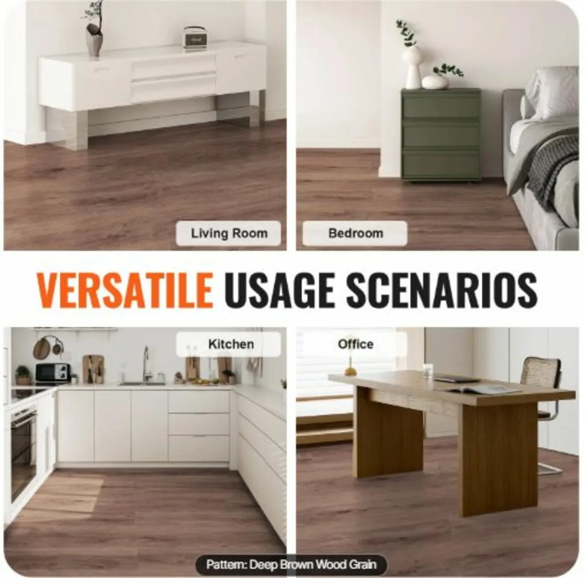 Interlocking Vinyl Floor Tiles 1220X185mm,10 Tile - Image 4