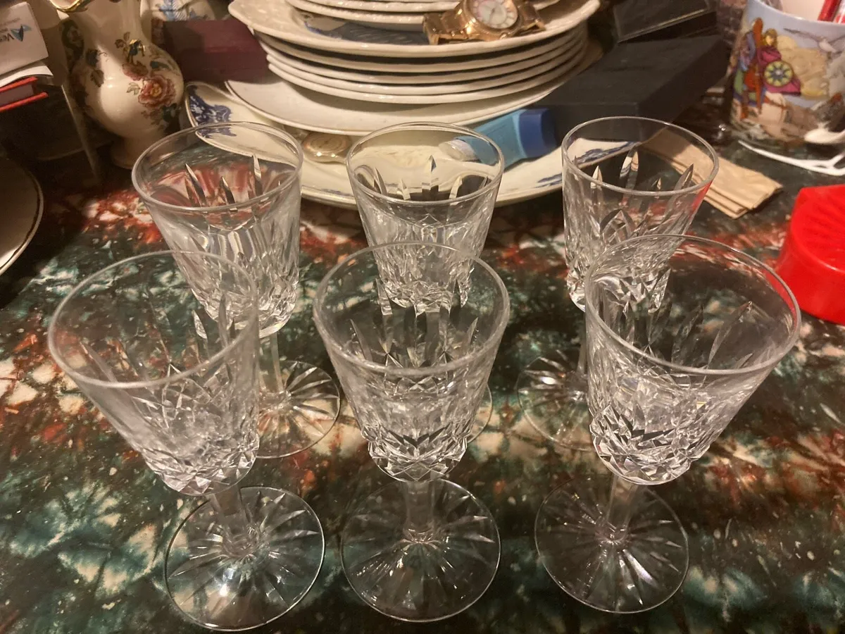 Waterford crystal sherry glasses free postage - Image 2