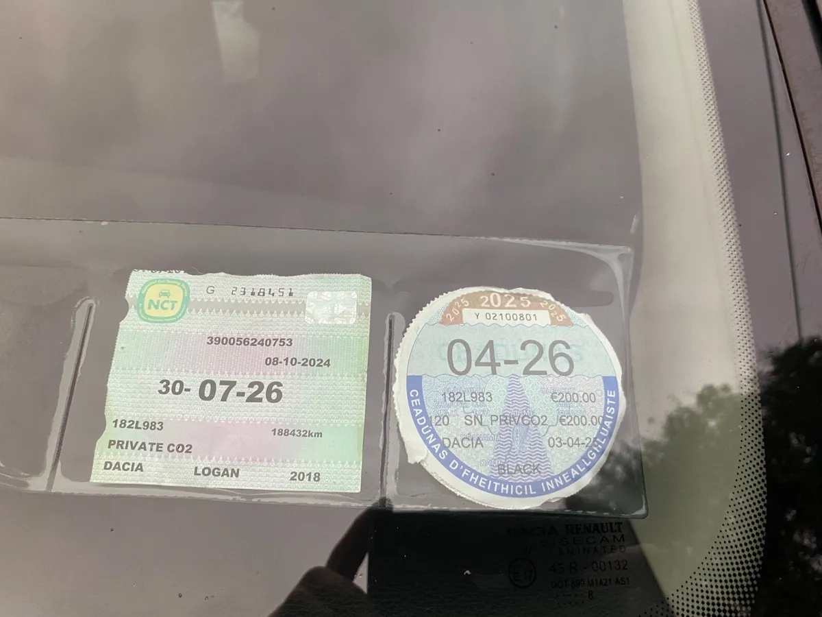 182 DACIA LOGAN MPV PETROL NCT 7/26 TAXED 4/26 - Image 3