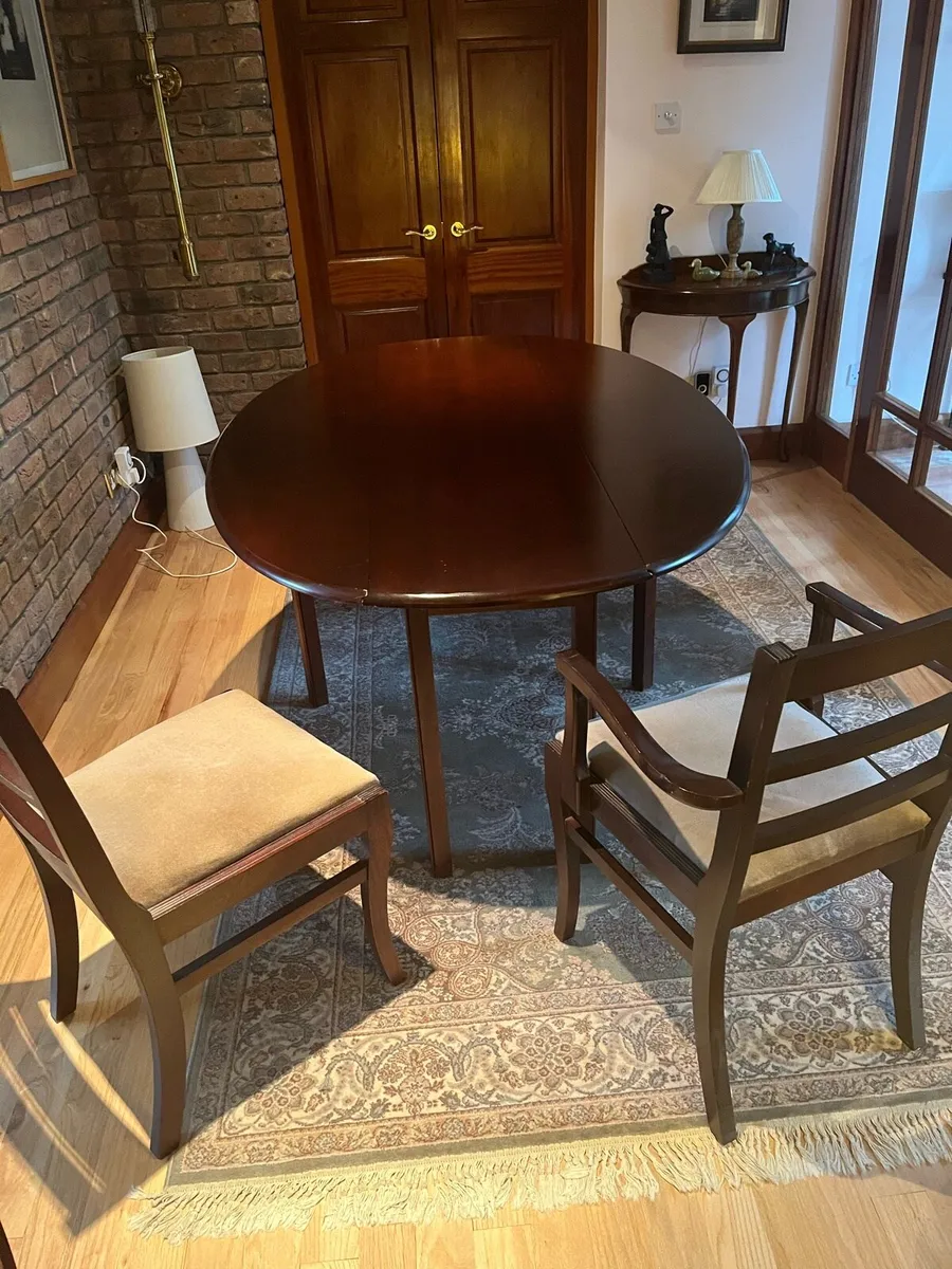 Large Table, 2 Carvers, 6 Chairs - Image 3