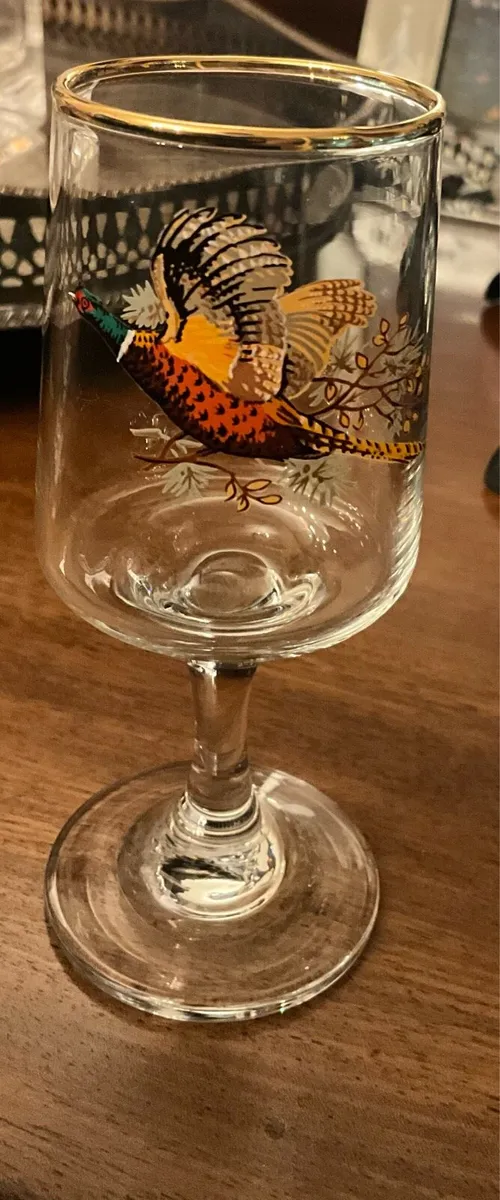 Vintage Pheasant Glasses - Image 2