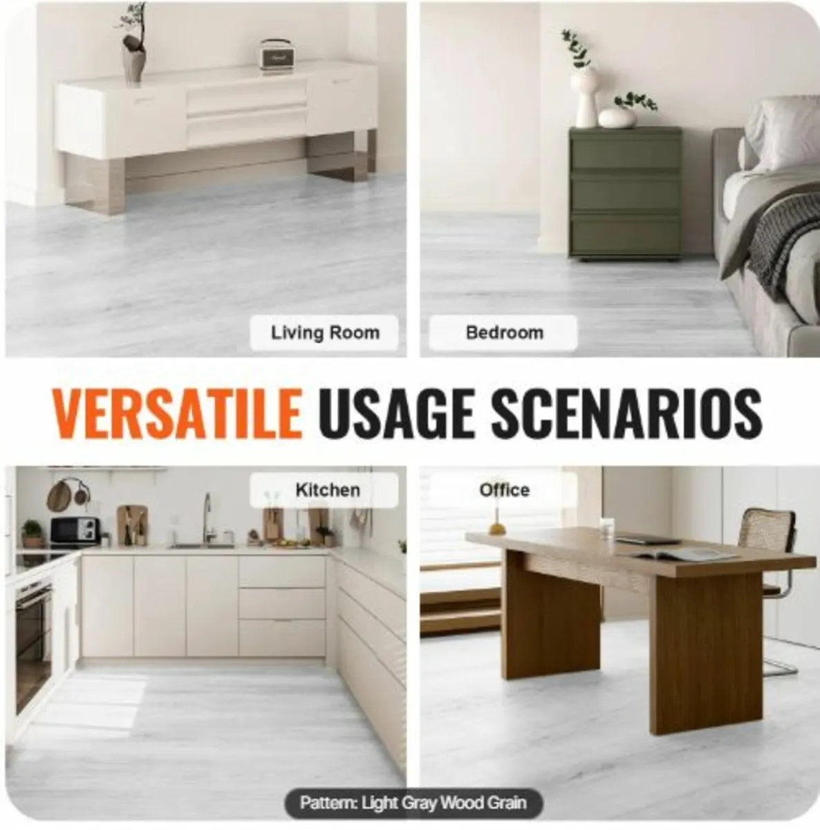 Interlocking Vinyl Floor Tiles 1220X185 mm,10 Tile - Image 2