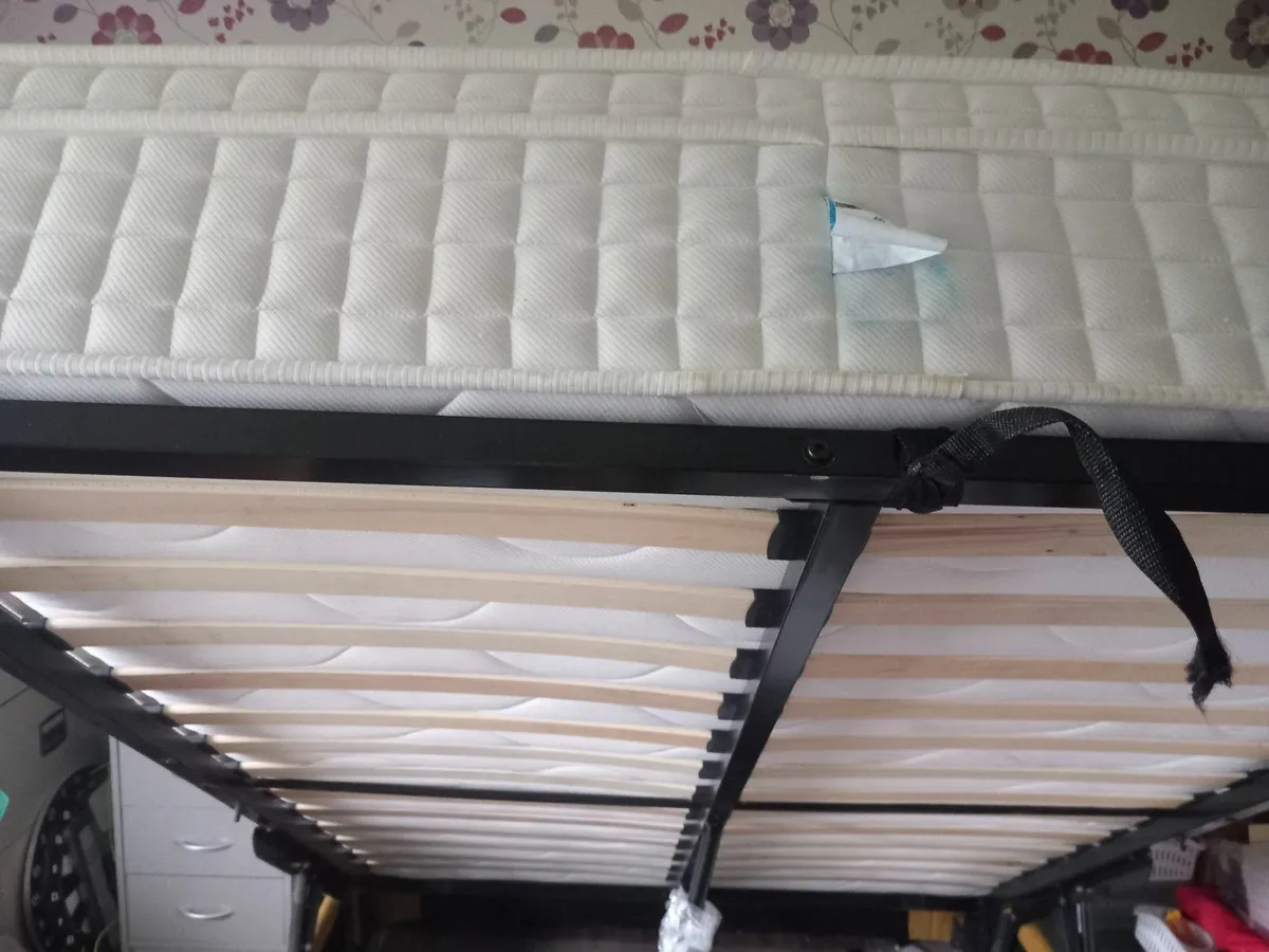 Bed,chest drawers, 2 tall units, child chair handm - Image 4