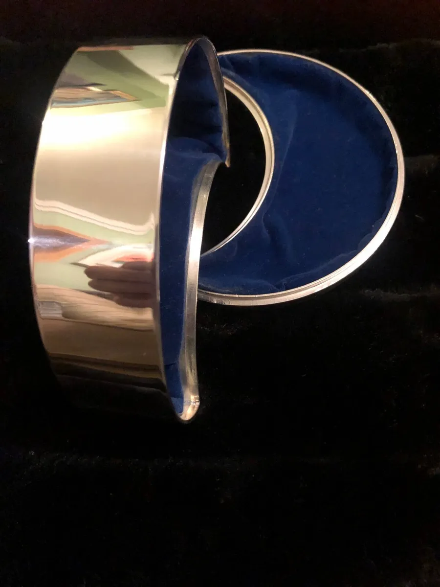 Half Moon Silvered Jewellery box - Image 3