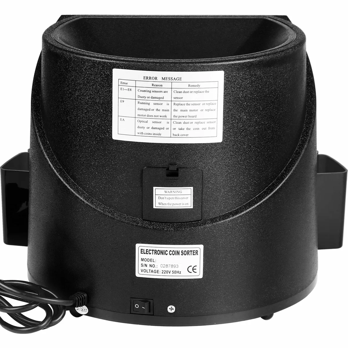 Euro Coin Counter Sorter 500-1000 Coins Electronic - Image 3