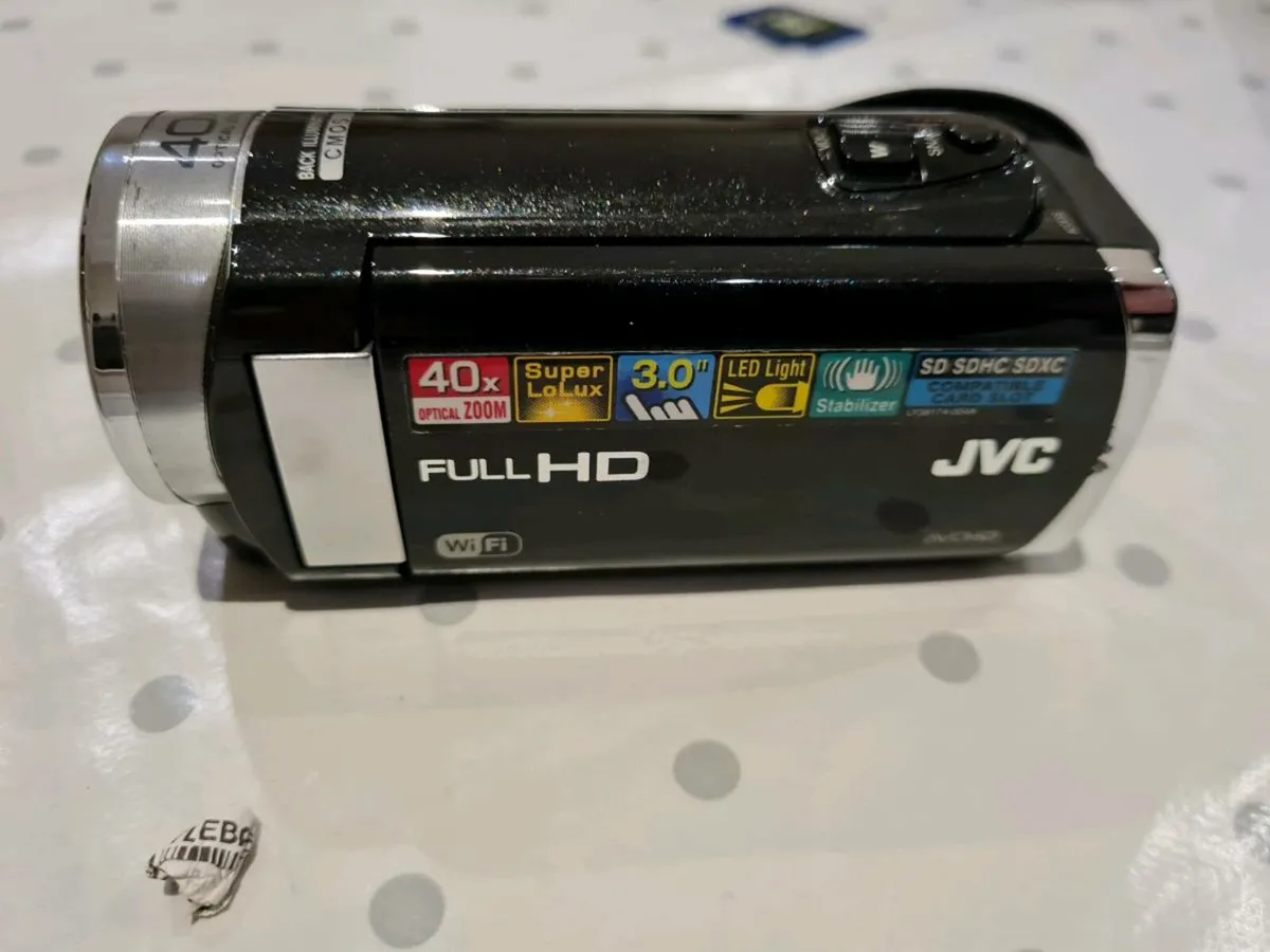 JVC Camcorder and Tripod - Image 1