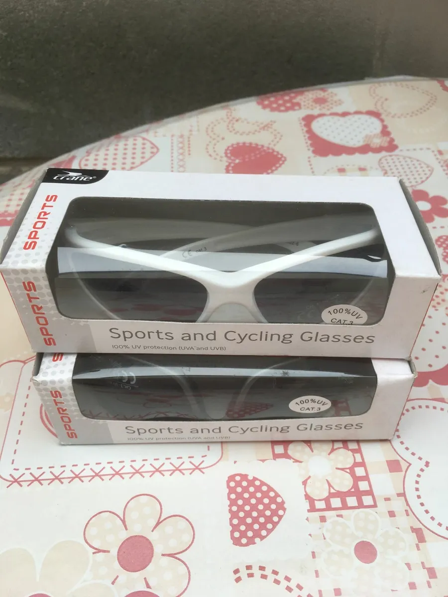 NEW and SEALED Cycling Glasses, White - Image 2