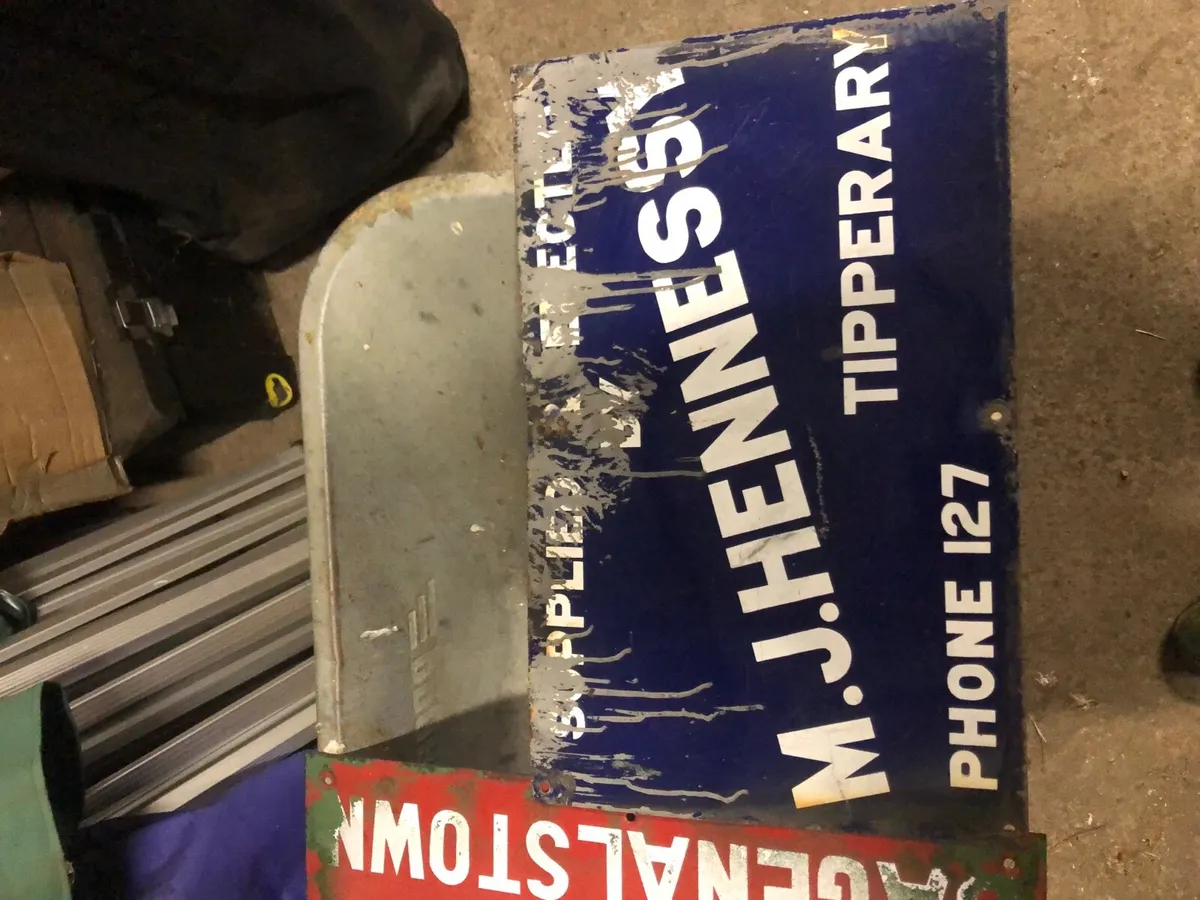 Enamel  Hay shed signs - Image 1