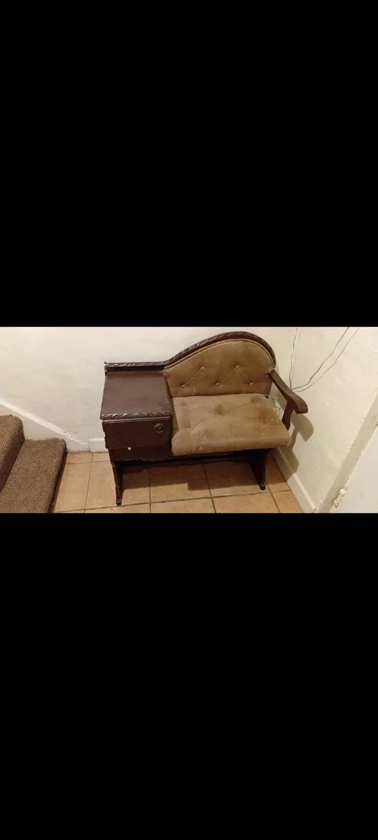 Vintage baroque/gossip bench/chair - Image 1