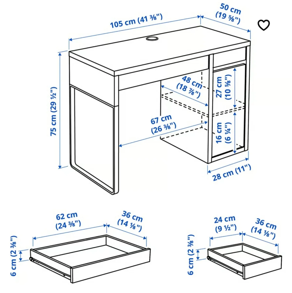 Ikea desk, free to take awày - Image 2