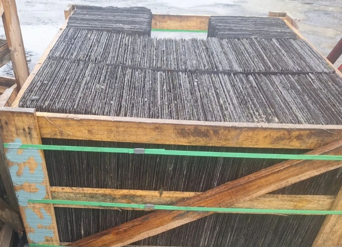 1520 qty 24x14 Reclaimed Bangor Blue Slates - Image 1